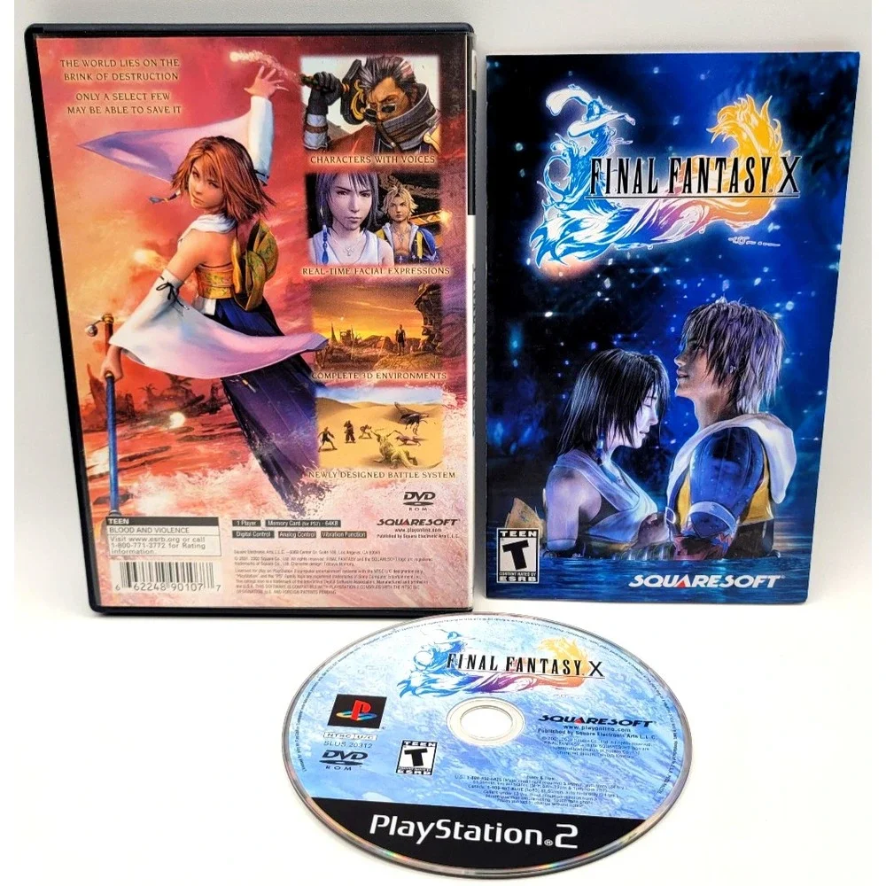 Final Fantasy‎ X COMPLETE IN BOX CIB PS2 PlayStation 2 GAME